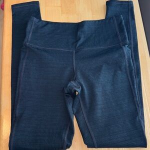 Athleta High Rise Chaturanga Textured Leggings XS Dark Green